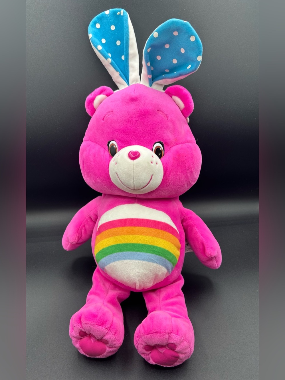 Care Bears Plush Easter Bunny Rabbit Costume Stuffed Animal Toy Cheer Bear 12"
